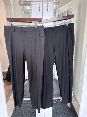 Mens Kit & Ace Dress pant - LOT of 2 - Sz 32 black and charcoal